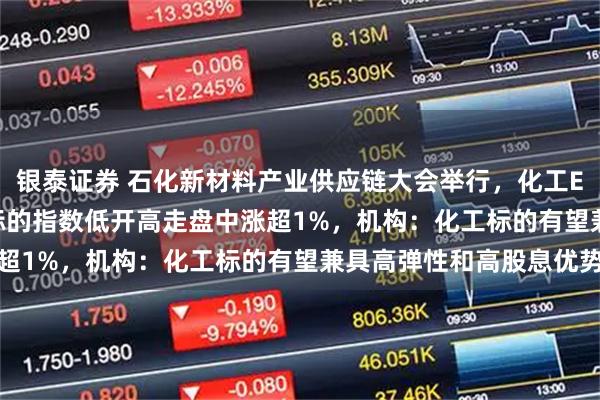 银泰证券 石化新材料产业供应链大会举行，化工ETF天弘（159133）标的指数低开高走盘中涨超1%，机构：化工标的有望兼具高弹性和高股息优势