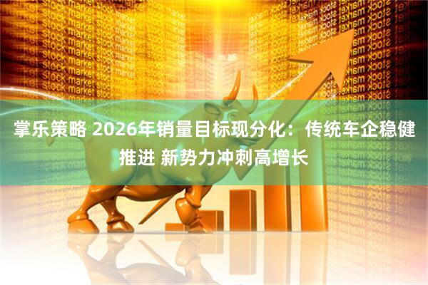 掌乐策略 2026年销量目标现分化：传统车企稳健推进 新势力冲刺高增长